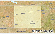 Physical 3D Map of Mitchell County, satellite outside