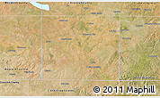 Satellite 3D Map of Mitchell County
