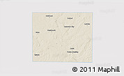 Shaded Relief 3D Map of Mitchell County, single color outside