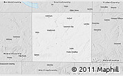 Silver Style 3D Map of Mitchell County