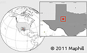 Blank Location Map of Mitchell County, highlighted country, highlighted parent region