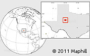 Blank Location Map of Mitchell County, highlighted parent region