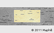 Physical Panoramic Map of Mitchell County, darken, desaturated