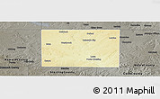 Physical Panoramic Map of Mitchell County, darken, semi-desaturated