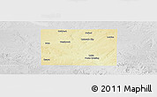 Physical Panoramic Map of Mitchell County, lighten, desaturated
