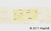 Physical Panoramic Map of Mitchell County, lighten