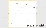 Classic Style Simple Map of Mitchell County, single color outside