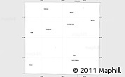 Silver Style Simple Map of Mitchell County