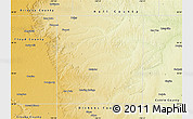 Physical Map of Motley County