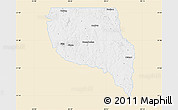 Classic Style Map of Nacogdoches County, single color outside