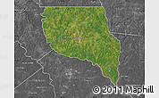 Satellite Map of Nacogdoches County, desaturated