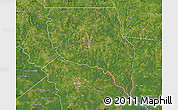 Satellite Map of Nacogdoches County