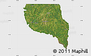 Satellite Map of Nacogdoches County, single color outside