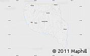 Silver Style Map of Nacogdoches County, single color outside
