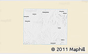 Classic Style 3D Map of Nolan County, single color outside