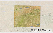 Satellite 3D Map of Nolan County, lighten