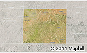 Satellite 3D Map of Nolan County, lighten, semi-desaturated