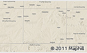 Shaded Relief 3D Map of Nolan County