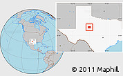 Gray Location Map of Nolan County, highlighted parent region