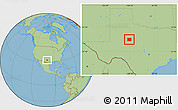 Savanna Style Location Map of Nolan County