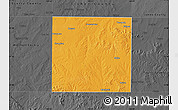 Political Map of Nolan County, darken, desaturated