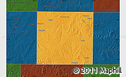 Political Map of Nolan County, darken