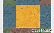 Political Map of Nolan County, darken, semi-desaturated
