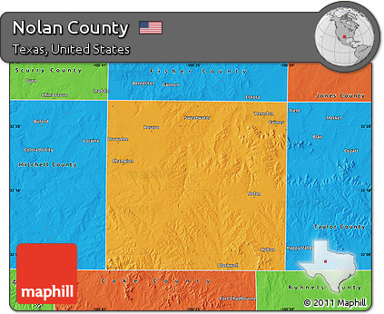 Political Map of Nolan County