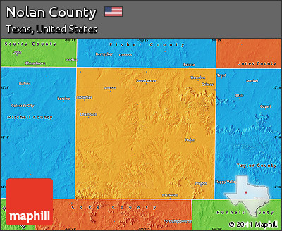 Political Map of Nolan County