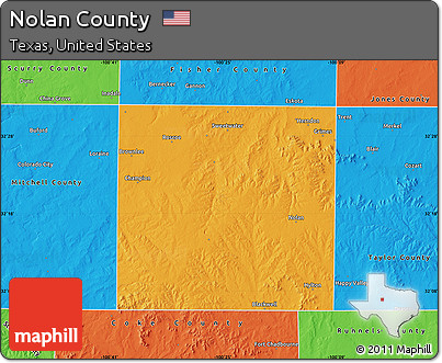 Political Map of Nolan County