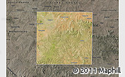 Satellite Map of Nolan County, darken, semi-desaturated
