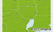 Physical Map of Orange County