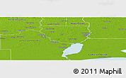 Physical Panoramic Map of Orange County