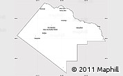 Silver Style Simple Map of Pecos County, cropped outside
