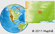 Physical Location Map of Red River County