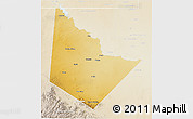 Physical 3D Map of Reeves County, lighten