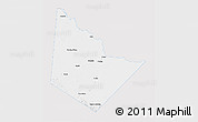 Silver Style 3D Map of Reeves County, single color outside