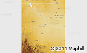 Physical Map of Reeves County