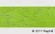 Physical Panoramic Map of San Jacinto County