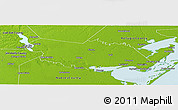 Physical Panoramic Map of San Patricio County