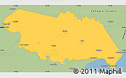Savanna Style Simple Map of San Patricio County