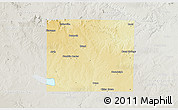 Physical 3D Map of Scurry County, lighten, semi-desaturated