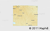 Physical 3D Map of Scurry County, single color outside