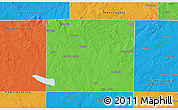 Political 3D Map of Scurry County