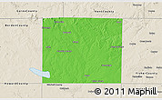 Political 3D Map of Scurry County, shaded relief outside
