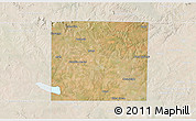 Satellite 3D Map of Scurry County, lighten