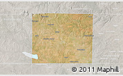 Satellite 3D Map of Scurry County, lighten, semi-desaturated