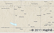 Shaded Relief 3D Map of Scurry County
