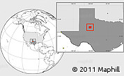 Blank Location Map of Scurry County, highlighted country, highlighted parent region