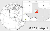 Blank Location Map of Scurry County, highlighted parent region